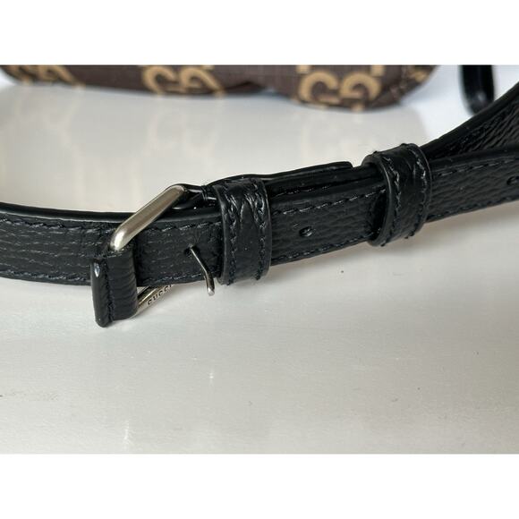 Gucci Maxi GG Logo BrownNylon Belt Bag 767934 Italy New - Picture 8 of 14
